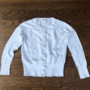 crewcuts white cotton cardigan